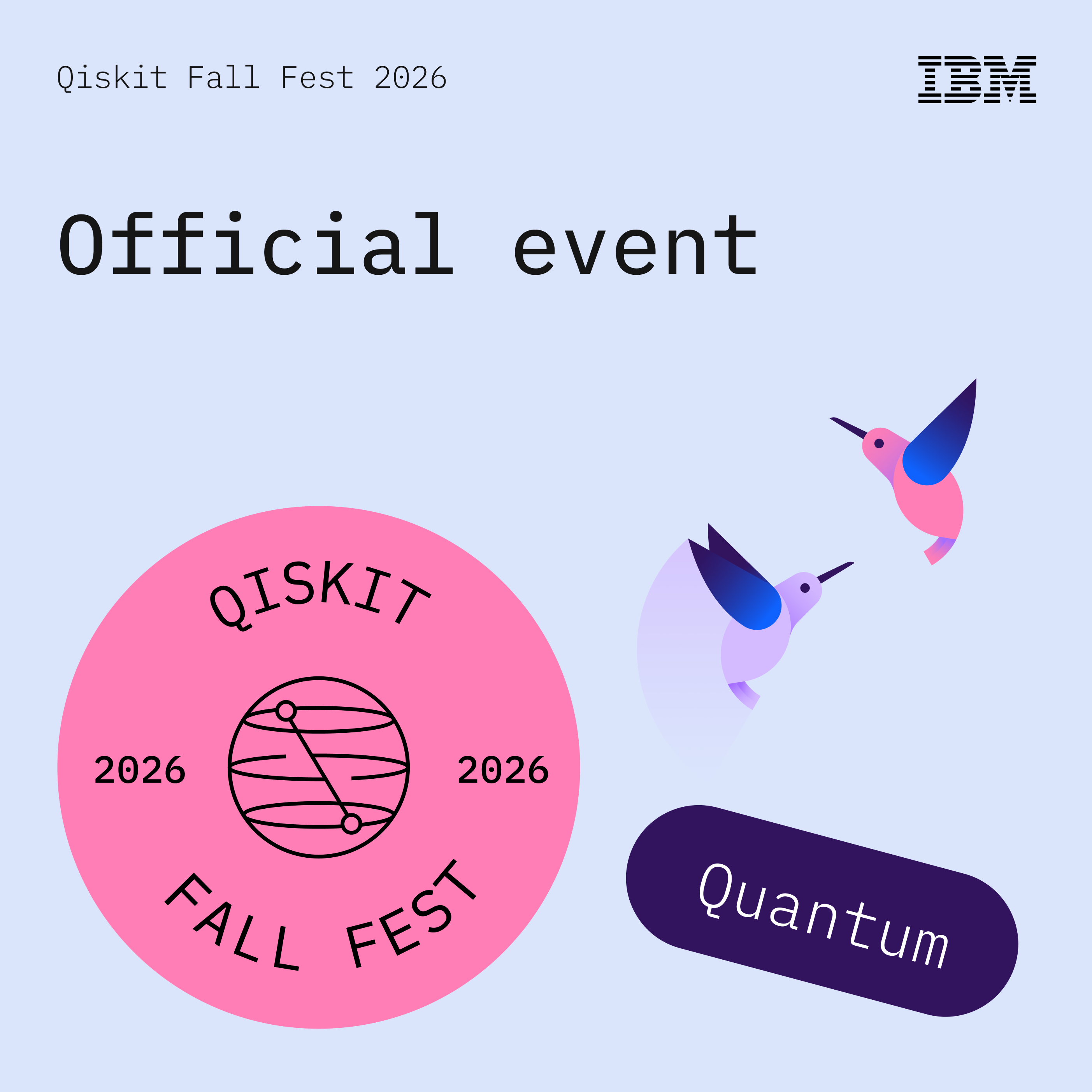 Qiskit Fall Fest 2026 공식 행사 그래픽